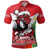 St. George Illawarra Dragons Polo Shirt Santa Scoring Touchdown On Christmas Game Day