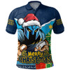 Gold Coast Titans Polo Shirt Santa Scoring Touchdown On Christmas Game Day Gold Coast Titans Polo Shirt Santa Scoring Touchdown On Christmas Game Day