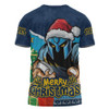Gold Coast Titans T-Shirt Santa Scoring Touchdown On Christmas Game Day