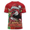 Redcliffe Dolphins T-Shirt Santa Scoring Touchdown On Christmas Game Day