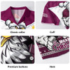 Manly Warringah Sea Eagles Hawaiian Shirt Santa Scoring Touchdown On Christmas Game Day