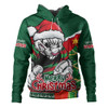 South Sydney Rabbitohs Hoodie Santa Scoring Touchdown On Christmas Game Day South Sydney Rabbitohs Hoodie Santa Scoring Touchdown On Christmas Game Day