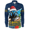 Gold Coast Titans Long Sleeve Shirt Santa Scoring Touchdown On Christmas Game Day Gold Coast Titans Long Sleeve Shirt Santa Scoring Touchdown On Christmas Game Day