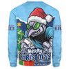 New South Wales Blues Sweatshirt Santa Scoring Touchdown On Christmas Game Day New South Wales Blues Sweatshirt Santa Scoring Touchdown On Christmas Game Day