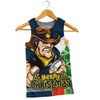 North Queensland Cowboys Men Singlet Santa Scoring Touchdown On Christmas Game Day