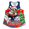 Sydney Roosters Women Racerback Singlet Santa Scoring Touchdown On Christmas Game Day Sydney Roosters Women Racerback Singlet Santa Scoring Touchdown On Christmas Game Day