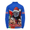 Newcastle Knights Long Sleeve Polo Shirt Santa Scoring Touchdown On Christmas Game Day Newcastle Knights Long Sleeve Polo Shirt Santa Scoring Touchdown On Christmas Game Day