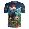 Gold Coast Titans Rugby Jersey Santa Scoring Touchdown On Christmas Game Day