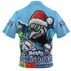 New South Wales Blues Zip Polo Shirt Santa Scoring Touchdown On Christmas Game Day New South Wales Blues Zip Polo Shirt Santa Scoring Touchdown On Christmas Game Day