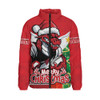 St. George Illawarra Dragons Padded Jacket Santa Scoring Touchdown On Christmas Game Day