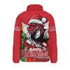 St. George Illawarra Dragons Padded Jacket Santa Scoring Touchdown On Christmas Game Day