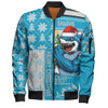 Cronulla-Sutherland Sharks Bomber Jacket Christmas Magic Knit Style Winter Glow Cronulla-Sutherland Sharks Bomber Jacket Christmas Magic Knit Style Winter Glow