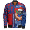 Newcastle Knights Bomber Jacket Christmas Magic Knit Style Winter Glow