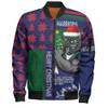 New Zealand Warriors Bomber Jacket Christmas Magic Knit Style Winter Glow