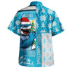 Cronulla-Sutherland Sharks Hawaiian Shirt Christmas Magic Knit Style Winter Glow