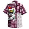 Manly Warringah Sea Eagles Hawaiian Shirt Christmas Magic Knit Style Winter Glow