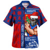 Newcastle Knights Hawaiian Shirt Christmas Magic Knit Style Winter Glow
