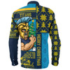 Gold Coast Titans Long Sleeve Shirt Christmas Magic Knit Style Winter Glow Gold Coast Titans Long Sleeve Shirt Christmas Magic Knit Style Winter Glow