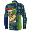 Canberra Raiders Long Sleeve Shirt Christmas Magic Knit Style Winter Glow Canberra Raiders Long Sleeve Shirt Christmas Magic Knit Style Winter Glow