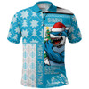 Cronulla-Sutherland Sharks Polo Shirt Christmas Magic Knit Style Winter Glow Cronulla-Sutherland Sharks Polo Shirt Christmas Magic Knit Style Winter Glow