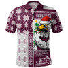 Manly Warringah Sea Eagles Polo Shirt Christmas Magic Knit Style Winter Glow