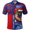 Newcastle Knights Polo Shirt Christmas Magic Knit Style Winter Glow