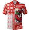 St. George Illawarra Dragons Polo Shirt Christmas Magic Knit Style Winter Glow St. George Illawarra Dragons Polo Shirt Christmas Magic Knit Style Winter Glow