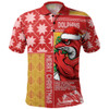 Redcliffe Dolphins Polo Shirt Christmas Magic Knit Style Winter Glow Redcliffe Dolphins Polo Shirt Christmas Magic Knit Style Winter Glow