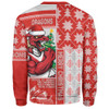 St. George Illawarra Dragons Sweatshirt Christmas Magic Knit Style Winter Glow