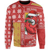 Redcliffe Dolphins Sweatshirt Christmas Magic Knit Style Winter Glow