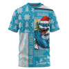 Cronulla-Sutherland Sharks T-Shirt Christmas Magic Knit Style Winter Glow