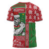 South Sydney Rabbitohs T-Shirt Christmas Magic Knit Style Winter Glow