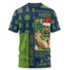 Canberra Raiders T-Shirt Christmas Magic Knit Style Winter Glow Canberra Raiders T-Shirt Christmas Magic Knit Style Winter Glow