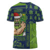 Canberra Raiders T-Shirt Christmas Magic Knit Style Winter Glow Canberra Raiders T-Shirt Christmas Magic Knit Style Winter Glow