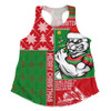 South Sydney Rabbitohs Women Racerback Singlet Christmas Magic Knit Style Winter Glow