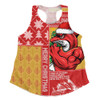 Redcliffe Dolphins Women Racerback Singlet Christmas Magic Knit Style Winter Glow