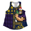 Melbourne Storm Women Racerback Singlet Christmas Magic Knit Style Winter Glow