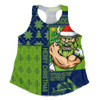 Canberra Raiders Women Racerback Singlet Christmas Magic Knit Style Winter Glow
