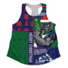 New Zealand Warriors Women Racerback Singlet Christmas Magic Knit Style Winter Glow