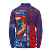 Newcastle Knights Long Sleeve Polo Shirt Christmas Magic Knit Style Winter Glow