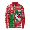 South Sydney Rabbitohs Long Sleeve Polo Shirt Christmas Magic Knit Style Winter Glow South Sydney Rabbitohs Long Sleeve Polo Shirt Christmas Magic Knit Style Winter Glow