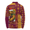 Brisbane Broncos Long Sleeve Polo Shirt Christmas Magic Knit Style Winter Glow Brisbane Broncos Long Sleeve Polo Shirt Christmas Magic Knit Style Winter Glow