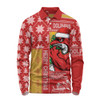 Redcliffe Dolphins Long Sleeve Polo Shirt Christmas Magic Knit Style Winter Glow