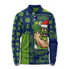 Canberra Raiders Long Sleeve Polo Shirt Christmas Magic Knit Style Winter Glow