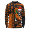 Wests Tigers Long Sleeve T-shirt Christmas Magic Knit Style Winter Glow Wests Tigers Long Sleeve T-shirt Christmas Magic Knit Style Winter Glow