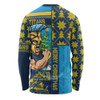 Gold Coast Titans Long Sleeve T-shirt Christmas Magic Knit Style Winter Glow