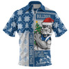 Canterbury-Bankstown Bulldogs Zip Polo Shirt Christmas Magic Knit Style Winter Glow