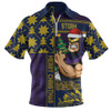 Melbourne Storm Zip Polo Shirt Christmas Magic Knit Style Winter Glow Melbourne Storm Zip Polo Shirt Christmas Magic Knit Style Winter Glow