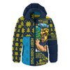 Gold Coast Titans Hooded Padded Jacket Christmas Magic Knit Style Winter Glow Gold Coast Titans Hooded Padded Jacket Christmas Magic Knit Style Winter Glow