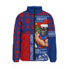 Newcastle Knights Padded Jacket Christmas Magic Knit Style Winter Glow